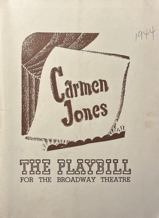 Item #11232363 The Playbill for the Broadway Theatre's Production of "Carmen Jones" February 21,...