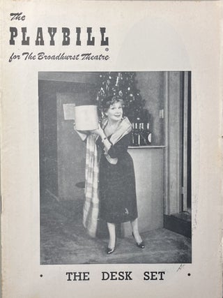 Item #11232368 The Playbill for the Royale Theatre's Production of "Desk Set" January 30, 1956....
