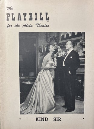 Item #11232373 The Playbill for the Alvin Theatre's Production of "Kind Sir"...