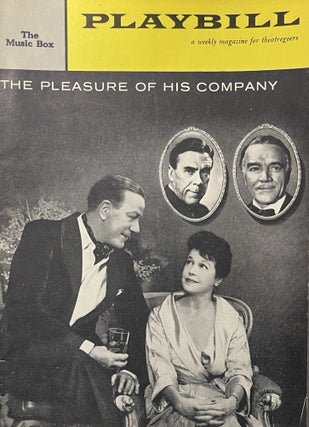 Item #11232376 Playbill for "The Pleasure of His Company" at the Music Box Theatre, New York...