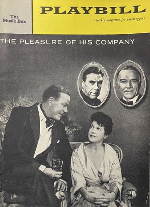 Item #11232376 Playbill for "The Pleasure of His Company" at the Music Box Theatre, New...
