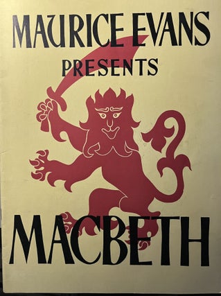 Item #12082310 Maurice Evans Presents Macbeth. William Shakespeare, Margaret Webster