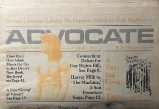 Item #12092337 The Advocate Touching Your Lifestyle, Issue 187, April 7, 1976. Robert I. McQueen