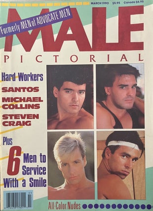 Item #12102322 Male Pictorial, March 1990. F. Glenn Offield