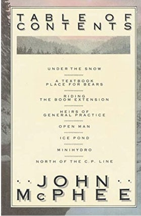 Item #200415 Table of Contents. John McPhee