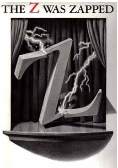 Item #200842 The Z was Zapped. Chris Van Allsburg.