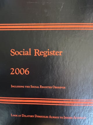 Item #200873 Social Register 2006. Social Register Association