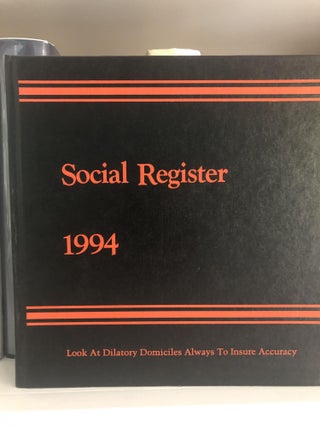 Item #200941 Social Register 1994. Social Register Association