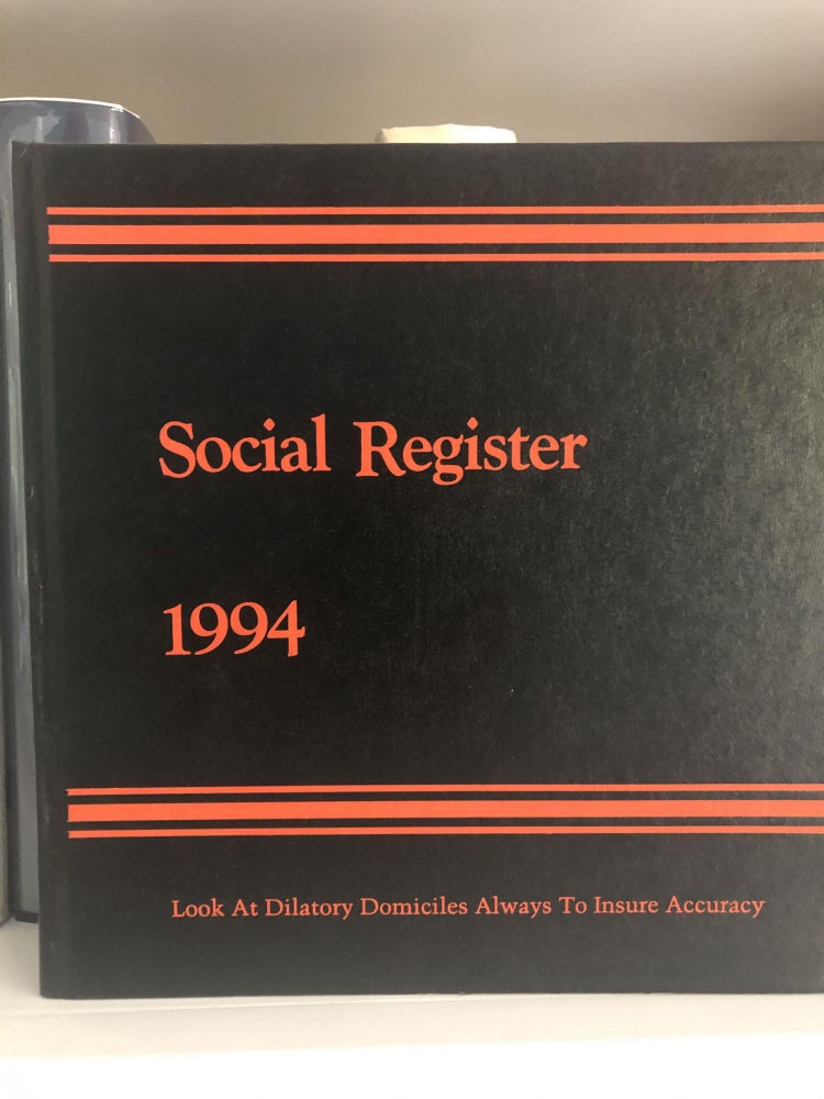 Item #200941 Social Register 1994. Social Register Association.
