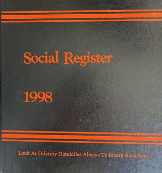 Item #200969 Social Register 1998. Social Register Association