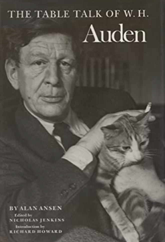 Item #201066 The Table Talk of W.H. Auden. Nichollas Jenkins Alan Ansen, Richard Howard.