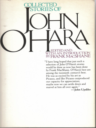 Collected Stories of John O'Hara. Edited, With an Introduction.