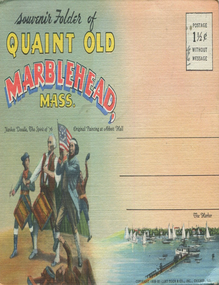 Item #203202604 Souvenir Folder of Quaint Old Marblehead Mass. Curt Teich and Co.