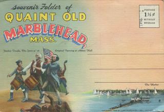 Item #203202604 Souvenir Folder of Quaint Old Marblehead Mass. Curt Teich and Co
