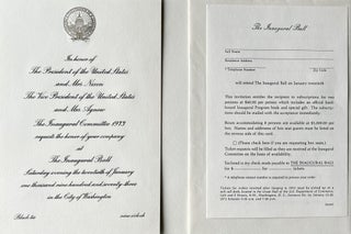 Item #2162314 Invitation to the Inaugural Ball of the President of the United States and Mrs....