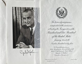 Item #216234 Invitation to the Ceremonies Attending the Inauguration of the President and Vice...