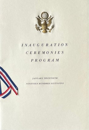 Item #216235 Presidential Inauguration Ceremonies Booklet, January 20, 1965. Chairman B. Everett...