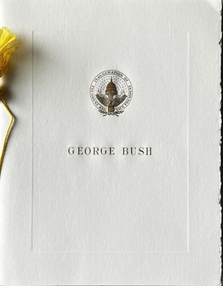 Item #216239 Booklet Commemorating the Inaugural Reception in Honor of George Bush The Vice...