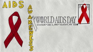 Item #221235 An Archive of Over Ninety [90] AIDS Awareness Unofficial World AIDS Day Cancels 12-1-93