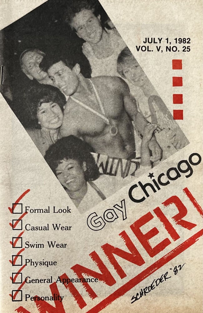 Item #2252319 Gay Chicago, July 1, 1982 - July 11, 1982, Vol. V, No. 25. Ralph Paul Dan DiLeo.
