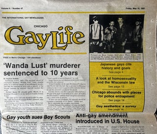 Chicago Gay Life: the InternationalÊ Gay News leader; [aka GayLife] Vol. 6, Number 47, May 15, 1981