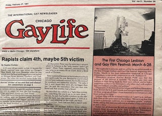 Chicago Gay Life: the InternationalÊ Gay News leader; [aka GayLife] Vol. 6, Number 36, February 27, 1981