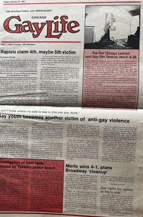 Chicago Gay Life: the InternationalÊ Gay News leader; [aka GayLife] Vol. 6, Number 36, February 27, 1981
