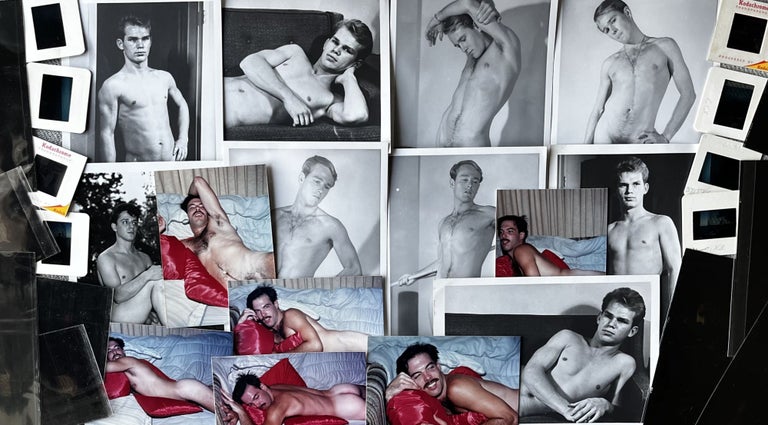 Item #2252333 A Grouping of 1980s Color and Black and White Photos, Transparencies and Slides of Male Models [Gay Interest]