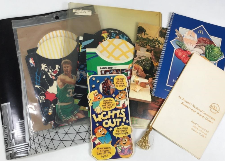 Item #300010 A Very Large Grouping of 1970s and 1980s Golden Age McDonald's Corporate and Consumer Ephemera.