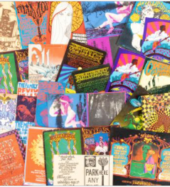 Item #300011 A Grouping of Twenty-Three [23] Psychedelic Postcards from the Fillmore and the...