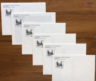 A Grouping of Five Blank Cards and Envelopes from the Trustees and Staff of the Stepping Stones Foundation celebrating Bill Wilson's 100th Birth Anniversary.