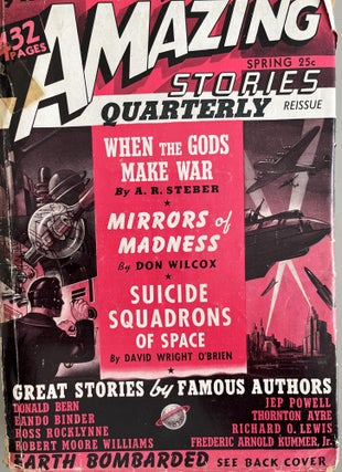 Amazing Stories Quarterly Pulp: Spring 1941. Eando Binder, Thornton Ayre, Hamilton.
