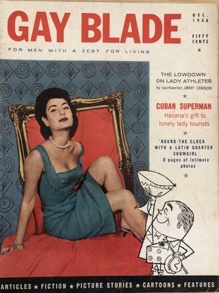 Item #300035 Gay Blade Magazine. Dec. 1956 Vol. 1 No. 1