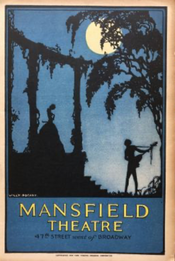 Item #300037 Mansfield Theatre Program for the Broadway play "The Green Pastures" Marc Connelly.