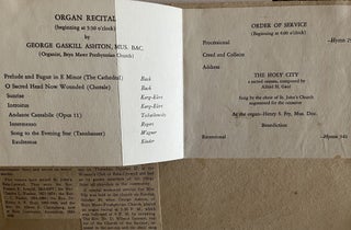 A Grouping of Early 20th Century Ephemera Items from St. John's Episcopal Church in Lower Merion, PA
