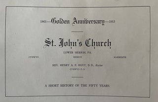 A Grouping of Early 20th Century Ephemera Items from St. John's Episcopal Church in Lower Merion, PA