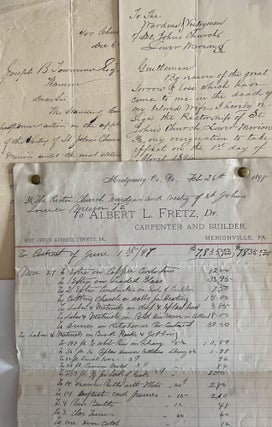 A Grouping of Early 20th Century Ephemera Items from St. John's Episcopal Church in Lower Merion, PA