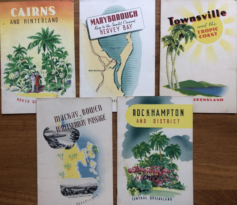 Item #300073 A Set of Five [5] Vintage Mid Century Australian Travel Booklets.