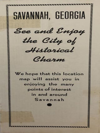 Map of Downtown Savannah Georgia