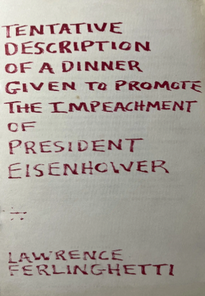 Item #300165 Tentative Description of a Dinner Given to Promote the Impeachment of President...