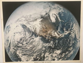 Item #300172 NASA Apollo 16 Color Photo View of the Earth. NASA
