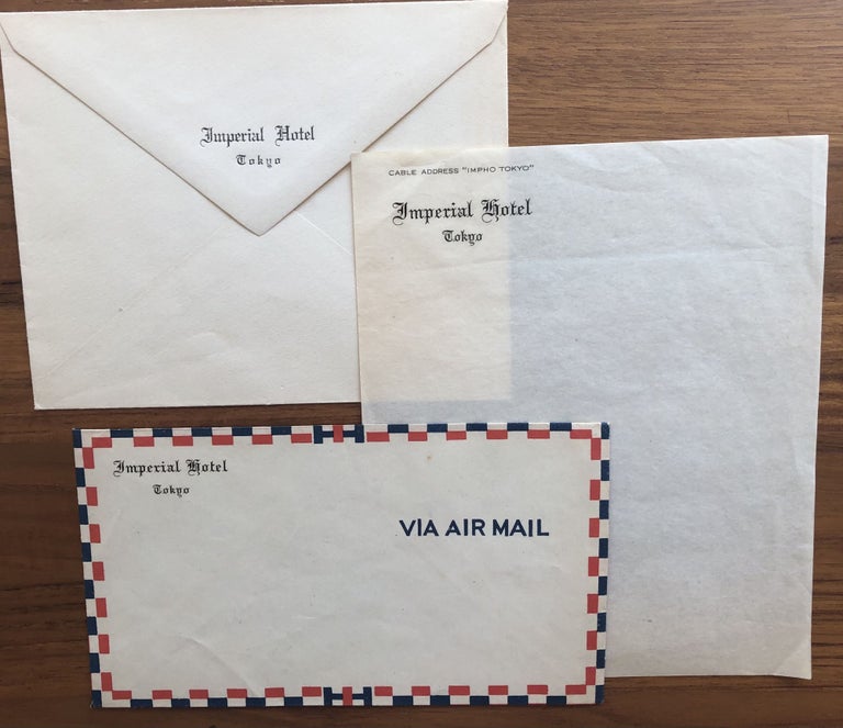 Item #300227 Vintage Imperial Hotel Tokyo Envelopes and Writing Paper.