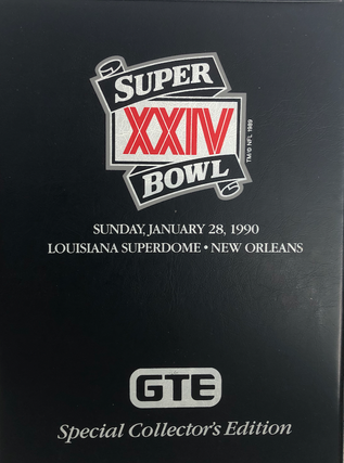 Item #300277 Super Bowl XXIV Player Cards. GTE Corporation, The National Football League