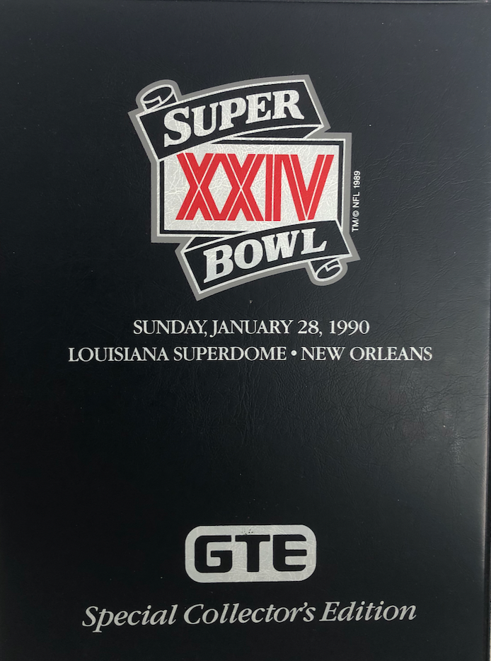 Item #300277 Super Bowl XXIV Player Cards. GTE Corporation, The National Football League.