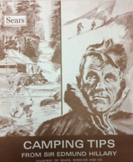 Item #300399 Camping Tips From Sir Edmund Hillary Courtesy of Sears Roebuck & Co. Sir Edmund Hillary.