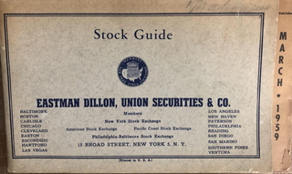 Item #300403 Stock Guide, astman Dillion Union Securities & Co. Standard, Poor's Corp