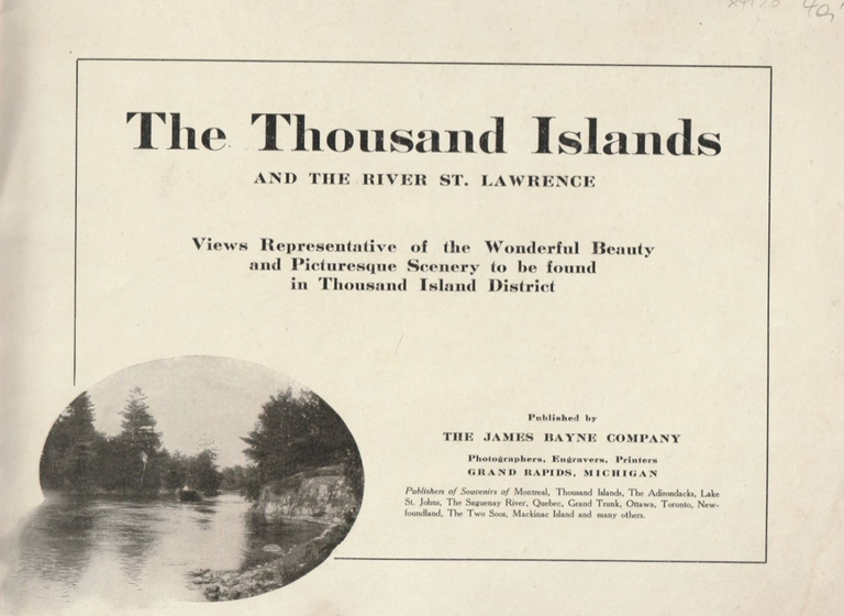 Item #300427 Views of the Thousand Islands and the St. Lawrence River. B&W photos.