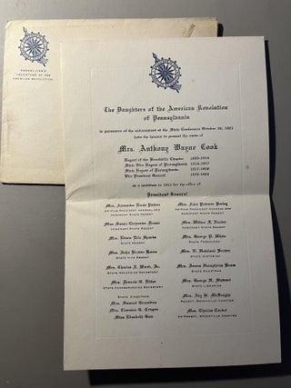 Item #300434 The Nomination of Mrs. Anthony Wayne Cook as a Candidate for the Title of President,...