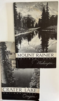 Item #300514 Mid Century Guides of Mount Rainier National Park, Washington and Crater Lake...