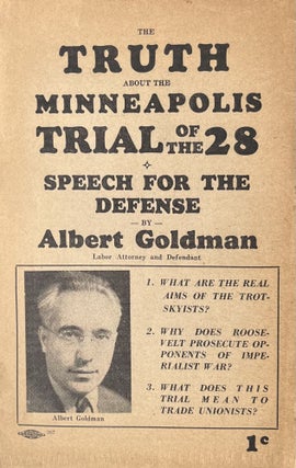 Item #300585 The Truth About the Minneapolis Trial of the 28. Albert Goldman